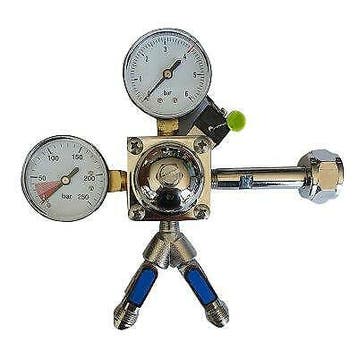 Manometer 2 kraans 0-6 bar, Verzenden