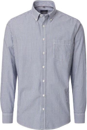 CASAMODA Overhemd Strepen Navy maat 4XL Heren, Kleding | Heren, Overhemden, Verzenden, Nieuw, Blauw, CASAMODA