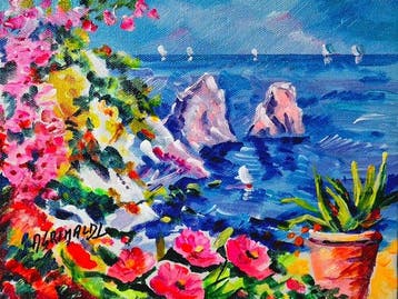 Alfredo Grimaldi (1950) - Sinfonia di colori a Capri
