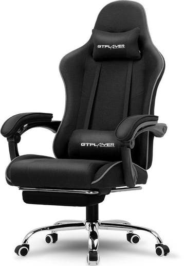 GTPLAYER Gamingstoel 135° verstelbaar, ergonomisch, met uits, Verzenden, Zo goed als nieuw