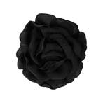 Haarspeld Duckklem 10cm – Haarbloem Roos – Zwart, Nieuw
