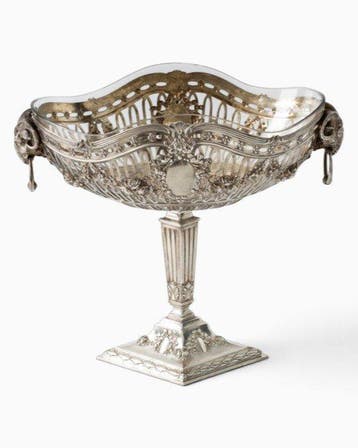 Pronk Tazza Ramskoppen - Tafelmiddenstuk - .833 zilver