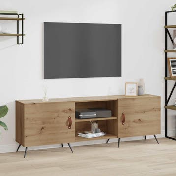 vidaXL TV-kast 150 x 30 x 50 cm artisanaal eikenkleurig, Minder dan 50 cm, Verzenden, Nieuw, Minder dan 100 cm