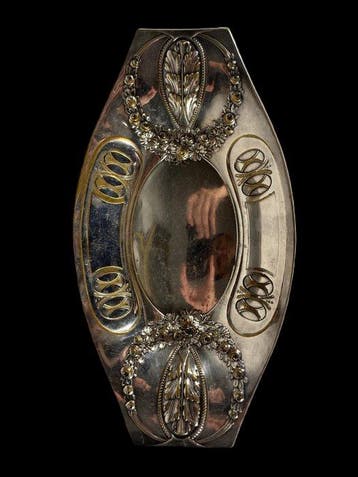 Broodmand - Verzilverd - Jugendstil