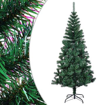 vidaXL Kunstkerstboom met iriserende uiteinden 120 cm PVC, Diversen, Kerst, Verzenden, Nieuw