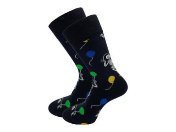 SQOTTON® - Naadloze sokken - Happy Skelet, Verzenden, Nieuw