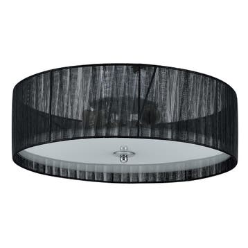 Plafondlamp plafonnière Helena 12xØ40 cm zwart wit 3xE27, Verzenden, Nieuw