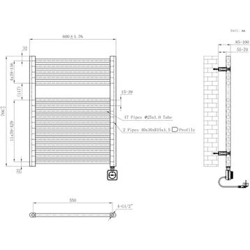 Wiesbaden Elara Elektrische Radiator - Smart WiFi -, Ophalen of Verzenden, Nieuw