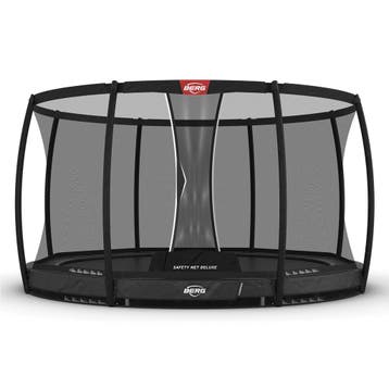 BERG trampoline Champion InGround 430 Grijs + Safety Net..., Ophalen of Verzenden, Nieuw