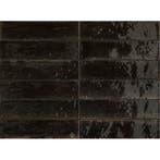 Wandtegel Ragno Look Nero 6x24 cm Glans Zwart (doosinhoud, Ophalen of Verzenden, Nieuw