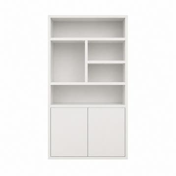 123Kast - vakkenkast Mendoza 02 - 120x35x220H cm - 2 push to, Verzenden, Nieuw