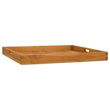 vidaXL Dienblad 70x70 cm massief teakhout, Verzenden, Nieuw
