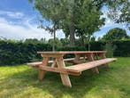 Picknicktafel 3,5m – 10/12 personen – Massief Douglas, Ophalen of Verzenden, Nieuw, Rechthoekig, Hout