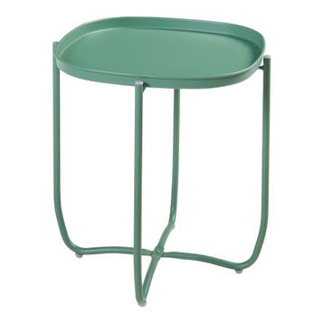 Tuintafel Sandefjord bijzettafel metaal 53x46x46cm groen [en, Verzenden, Nieuw