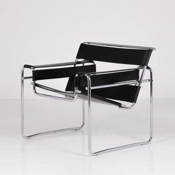 Knoll - Marcel Breuer - Stoel - Wassily Stoel - Staal, Leder