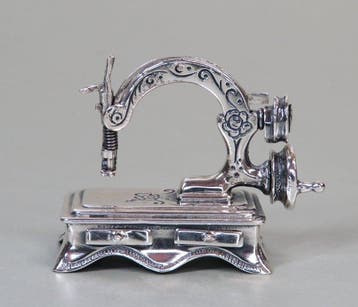 Naaimachine - Miniatuur figuur - .925 zilver