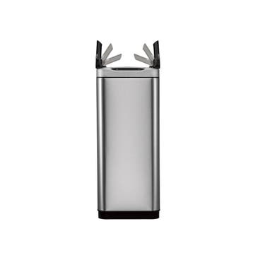 EKO Phantom Sensor Bin 20+20 ltr - Mat RVS /Zwart, Verzenden, Nieuw