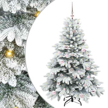vidaXL Kunstkerstboom met 150 LED met standaard Wit 150 cm, Verzenden, Nieuw