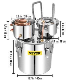 50L RVS Distilleerapparaat Alcohol Water Distilleerder, Verzenden, Nieuw