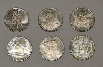 Griekenland. 500 Drachmes 6x 2000 / 2004 Summer Olympics,