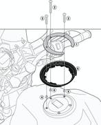 Kawasaki Z750 GIVI BF52 Tanklock adapter, Ophalen of Verzenden, Nieuw
