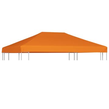 vidaXL Prieeldak 310 g/m² 4x3 m oranje, Verzenden, Nieuw