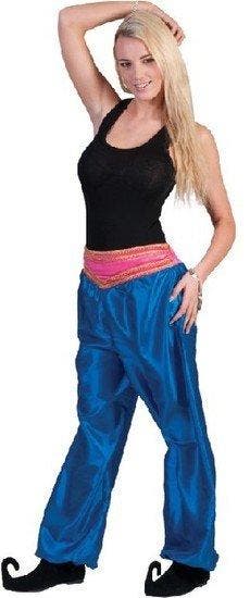 Broek Ali Baba vrouw deluxe blauw, Ophalen of Verzenden, Nieuw