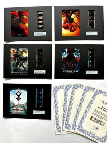 Spider-Man – Rare Set of 5 Mounted 35mm Film Cells –, Nieuw
