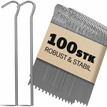 Haringen/Grondpennen 100 stuks Staal ø35mm Verzinkt, Verzenden, Nieuw