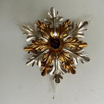 Banci / Florence - Plafondlamp - Gold patinated sheet steel