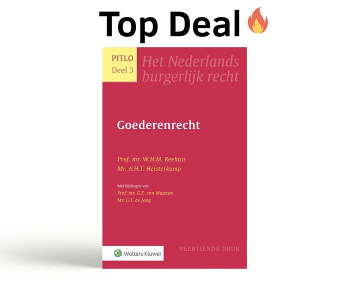 Pitlo 3 Goederenrecht, 9789013143874, Boeken, Studieboeken en Cursussen, Zo goed als nieuw, Verzenden
