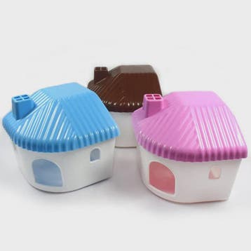 Vrolijk Kleurrijk Huisje voor Hamster & Cavia - Plastic Spee, Verzenden, Nieuw