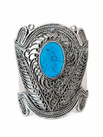 Turquoise - Zilver - Armband - Armband