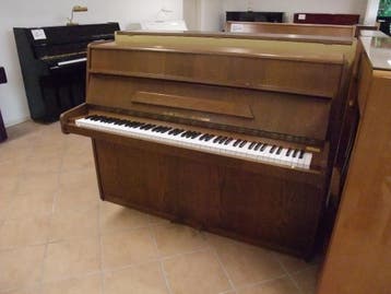 Tetsch May Piano, bruin gesatineerd, € 1.350,- STUDIEPIANO, Verzenden, Gebruikt, Bruin, Piano