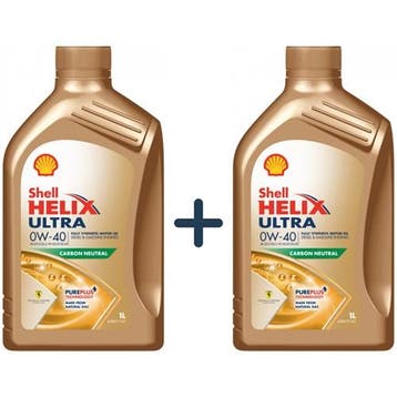 Shell Aanbieding: 2 X Helix Ultra 0W40 1L, Verzenden