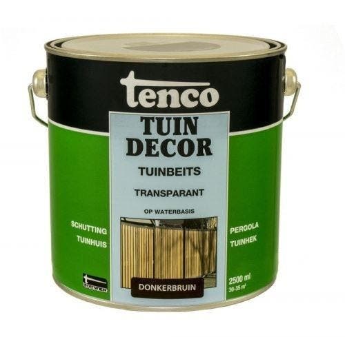 Tuindecor Transparant Donkerbruin 2,5 liter, Doe-het-zelf en Verbouw, Verf, Beits en Lak, Nieuw, Ophalen of Verzenden