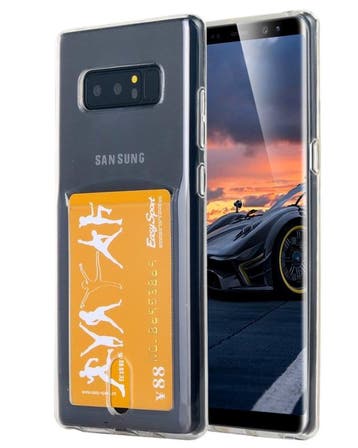 Galaxy S10 Plus Transparant TPU Hoesje Met Pasjesvakje, Ophalen of Verzenden, Nieuw