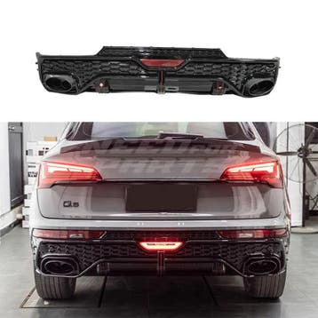LED Diffuser With Black Exhaust Tips Voor Audi Q5 S Line/SQ5, Ophalen of Verzenden, Nieuw