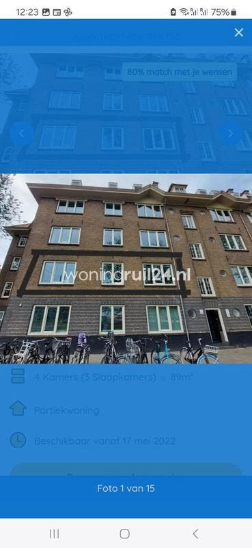 Woningruil - Spaarndammerdijk 156 - 4 kamers en Amsterdam, Huizen en Kamers, Woningruil, Amsterdam