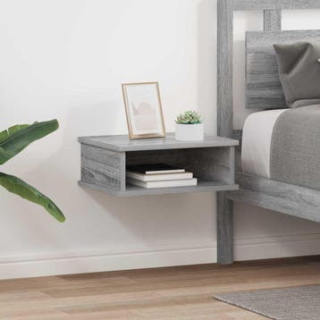 vidaXL Nachtkastje 2 st Grijs Sonoma 40 x 31 x 15 cm Bewerkt, Minder dan 45 cm, Verzenden, Nieuw, Minder dan 55 cm