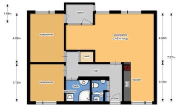 Te Huur 3 kamer Appartement Nieuwe Doelenstraat In Hilversum, Direct bij eigenaar, Noord-Holland, Hilversum, Appartement