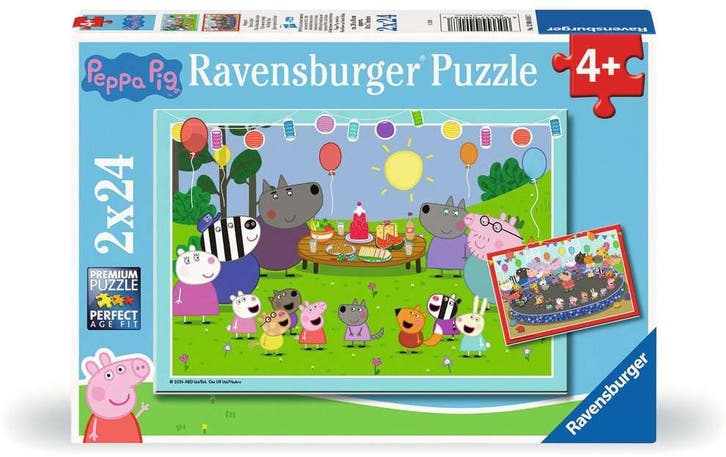 Peppa Pig Puzzel (2x 24 stukjes) | Ravensburger - Puzzels, Kinderen en Baby's, Speelgoed | Kinderpuzzels, Nieuw, Verzenden