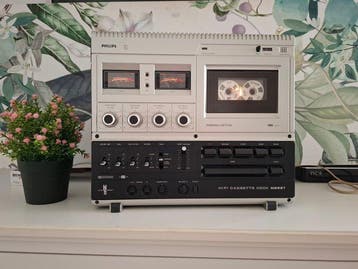 Philips - N2521 Top-Loading 3-Head Stereo Audiocassette deck, Audio, Tv en Foto, Nieuw