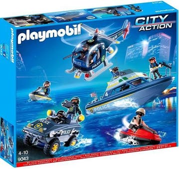 Playmobil Mega Politieset - 9043 (Nieuw), Verzenden, Nieuw