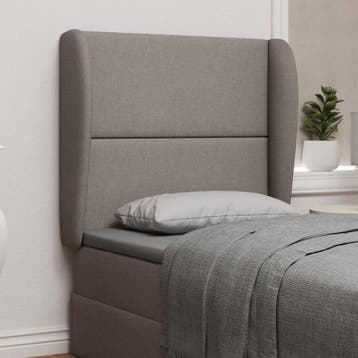 vidaXL Hoofdbord oor Beige Stof, Huis en Inrichting, Slaapkamer | Bedden, Verzenden, Nieuw, Beige, Stof