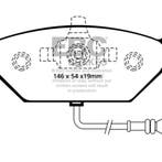 EBC 00-05 Volkswagen Beetle 2.0 Yellowstuff Front Brake Pads, Ophalen of Verzenden, Nieuw