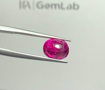 Rood, Paars Robijn - 2.86 ct - nternational Colored Gemstone, Nieuw