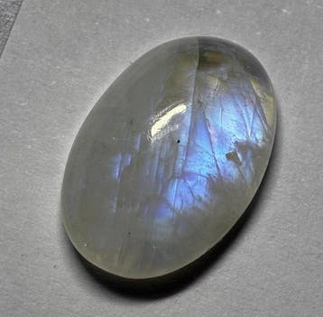Maansteen Ovaal cabochon - Hoogte: 1.6 cm - Breedte: 1.1 cm-
