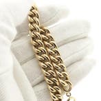 Roségouden gourmet schakelarmband, Sieraden, Tassen en Uiterlijk, Armbanden, Ophalen of Verzenden, Gebruikt, Overige kleuren, Goud