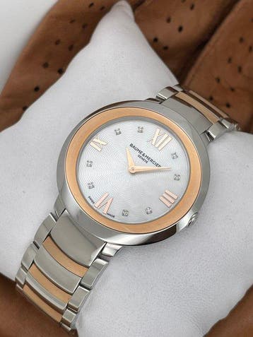 Baume & Mercier - Promesse Diamonds Gold/Steel - MOA10252 -, Nieuw